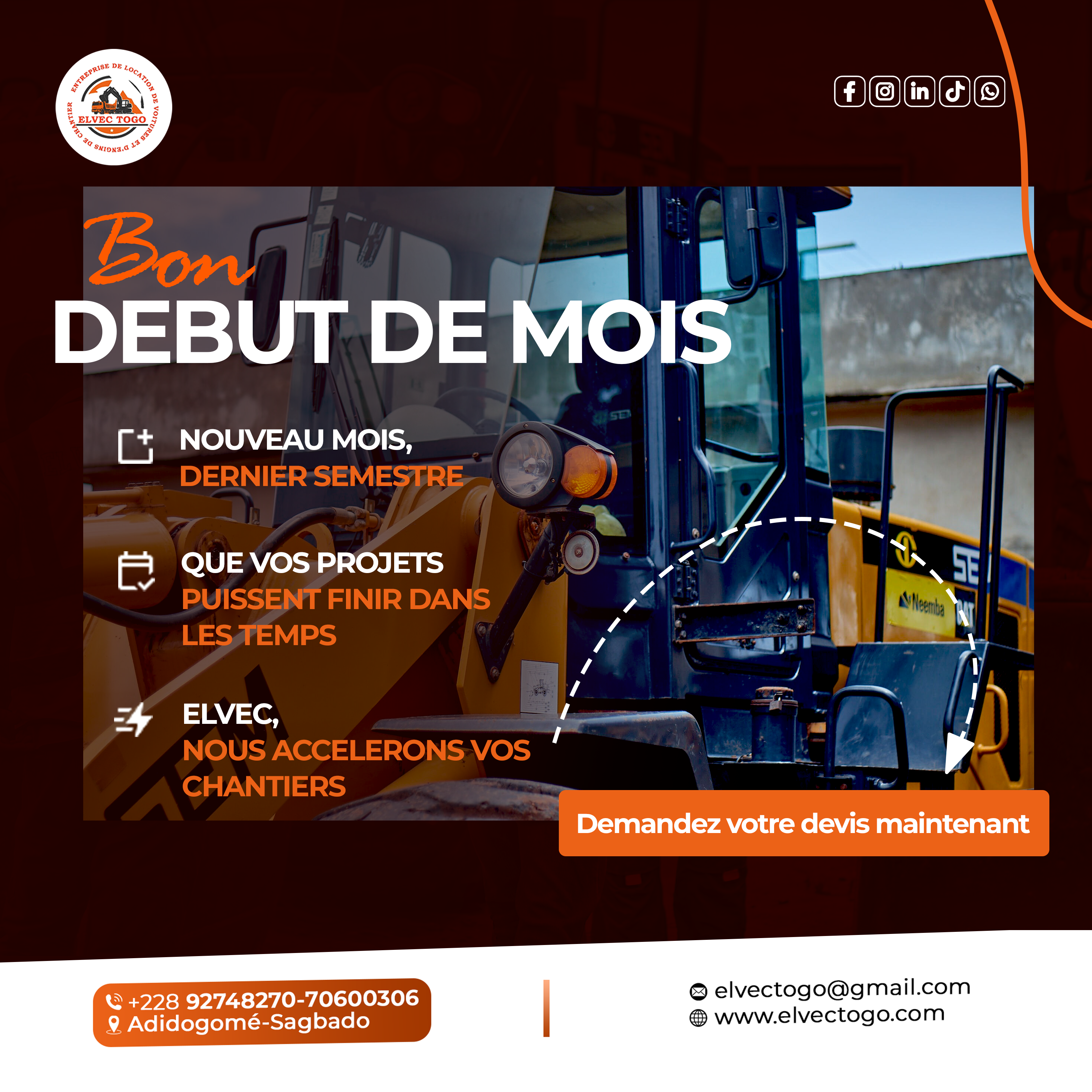 Visuel ELVEC bon début de mois